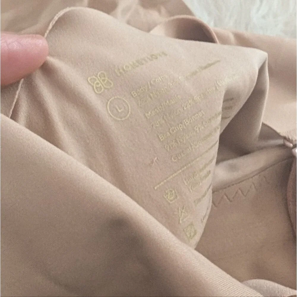 Honeylove Liftwear Cami Bodysuit Shaper Shapewear Sand Tan L Large